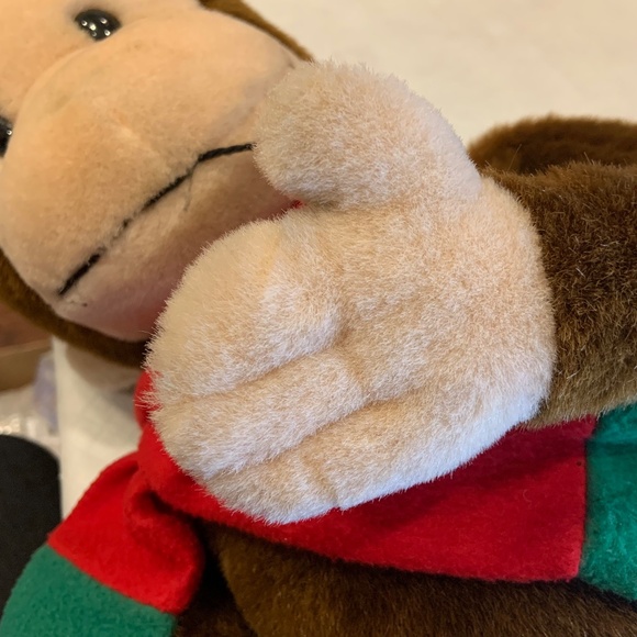 VTG Curious George Winter Hat and Scarf Jumbo 22" Large Plush Stuffed Animal - Picture 14 of 16